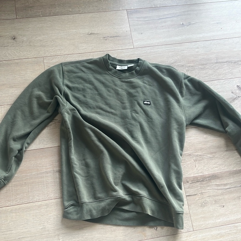 Green Obey sweater